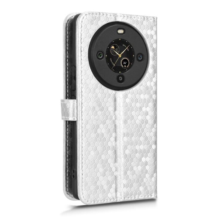 For Fossibot S3 Pro Honeycomb Dot Texture Leather Phone Case