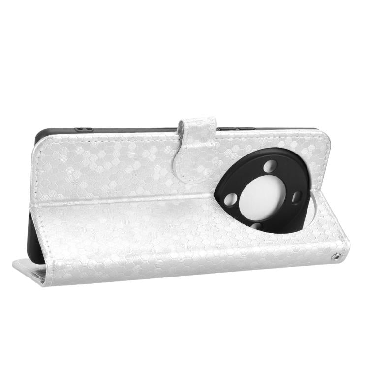 For Fossibot S3 Pro Honeycomb Dot Texture Leather Phone Case