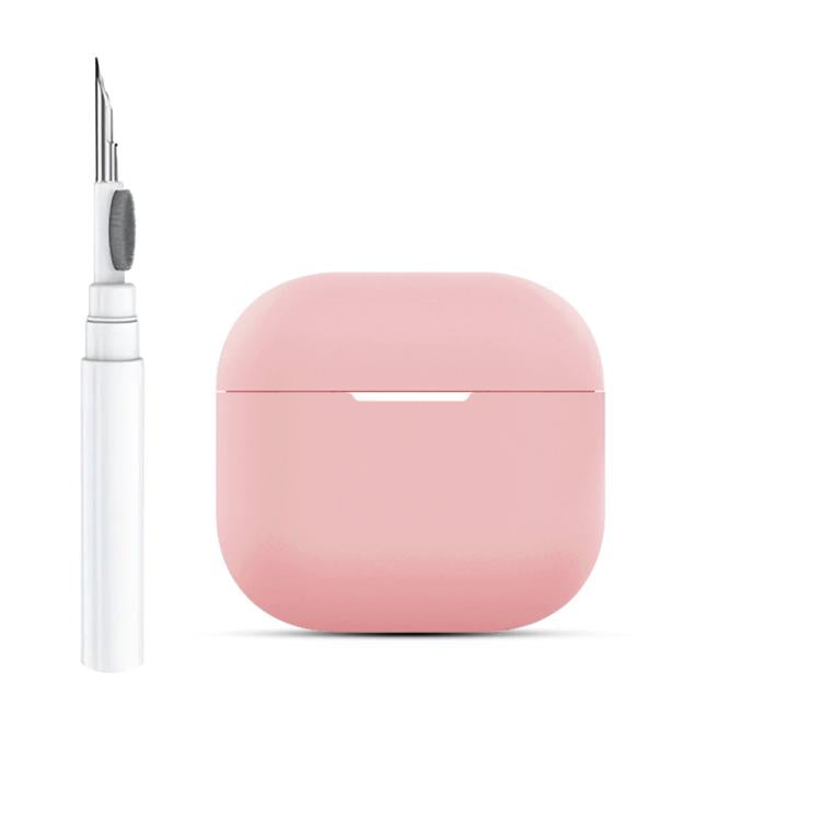 For AirPods 4 Silicone Buckleless Earphone Protective Case with Cleaning Pen