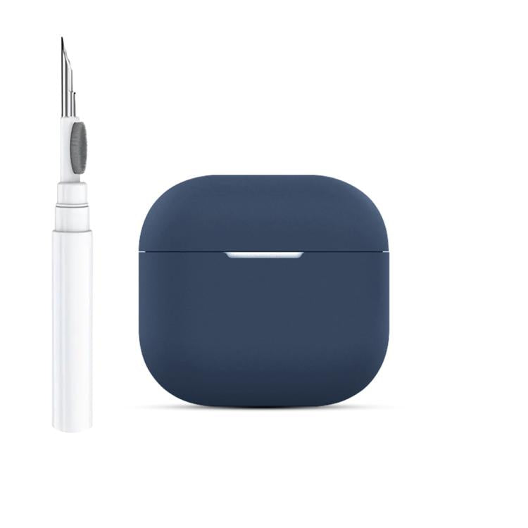 For AirPods 4 Silicone Buckleless Earphone Protective Case with Cleaning Pen