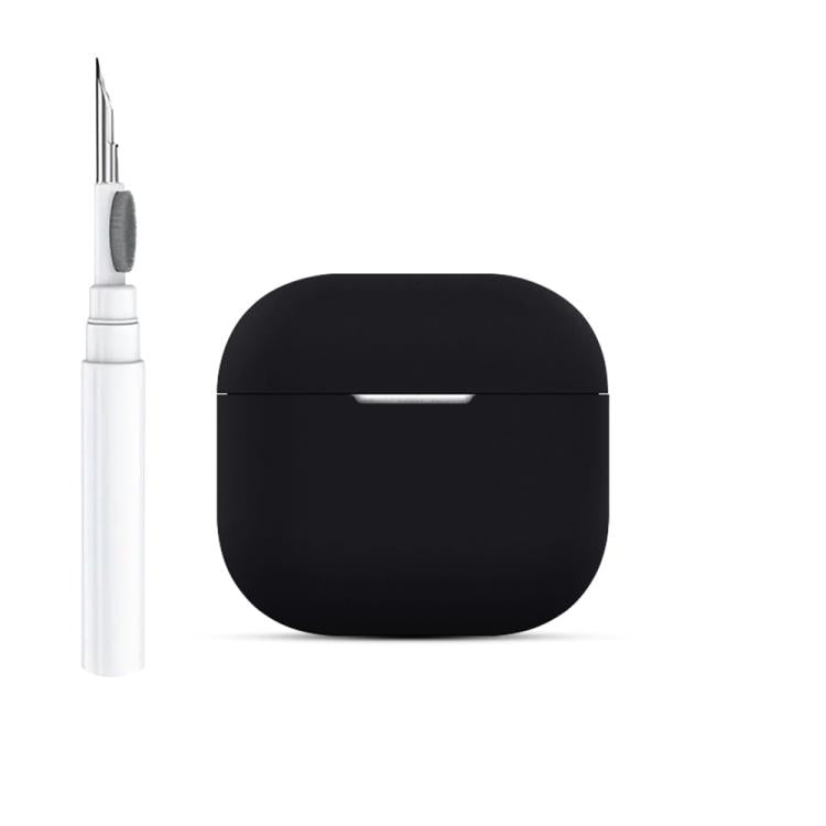 For AirPods 4 Silicone Buckleless Earphone Protective Case with Cleaning Pen