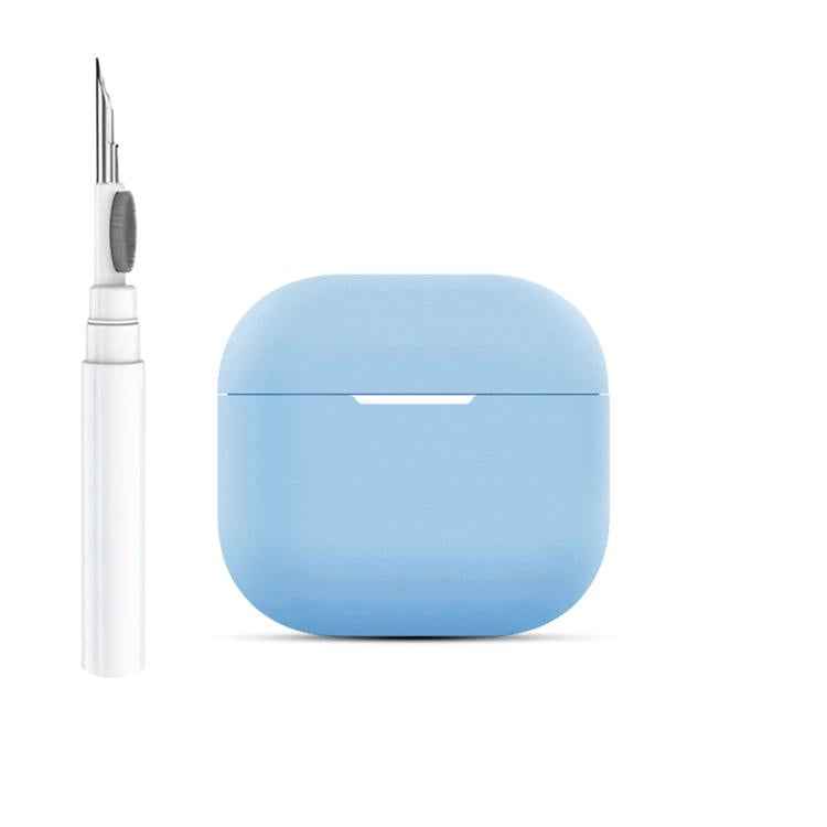 For AirPods 4 Silicone Buckleless Earphone Protective Case with Cleaning Pen