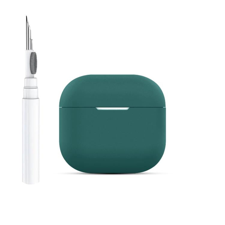 For AirPods 4 Silicone Buckleless Earphone Protective Case with Cleaning Pen