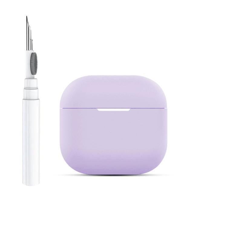 For AirPods 4 Silicone Buckleless Earphone Protective Case with Cleaning Pen