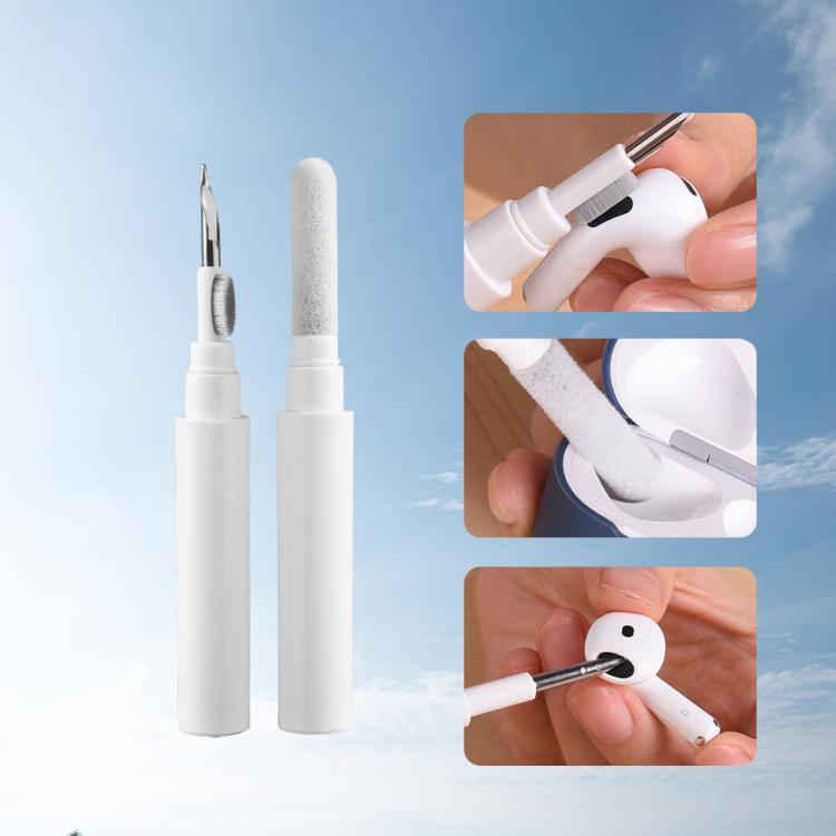 For AirPods 4 Silicone Buckleless Earphone Protective Case with Cleaning Pen
