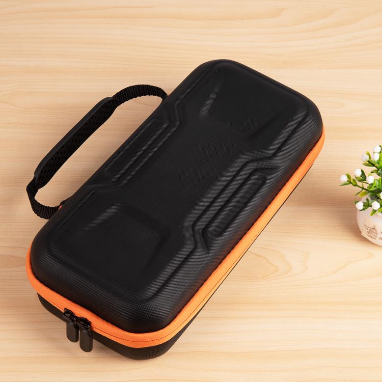 For Nintendo Switch 2 Mecha Double Layer Shockproof Portable Storage Bag - Black Orange
