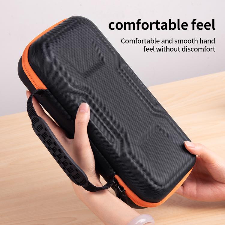 For Nintendo Switch 2 Mecha Double Layer Shockproof Portable Storage Bag - Black Orange