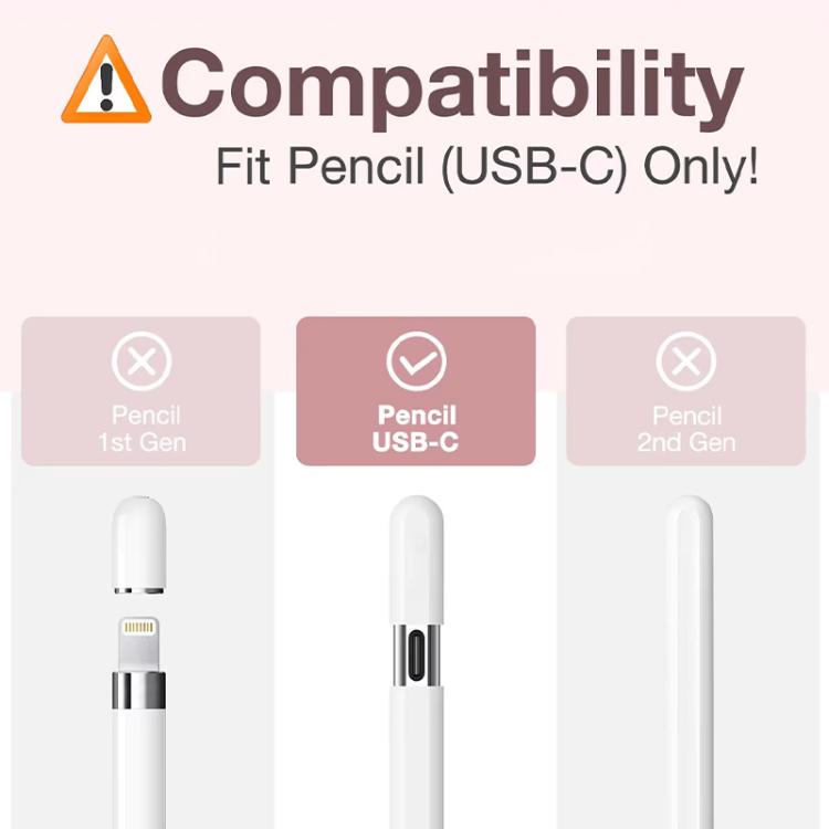For Apple Pencil USB-C Retractable Silicone Protective Stylus Pen Case