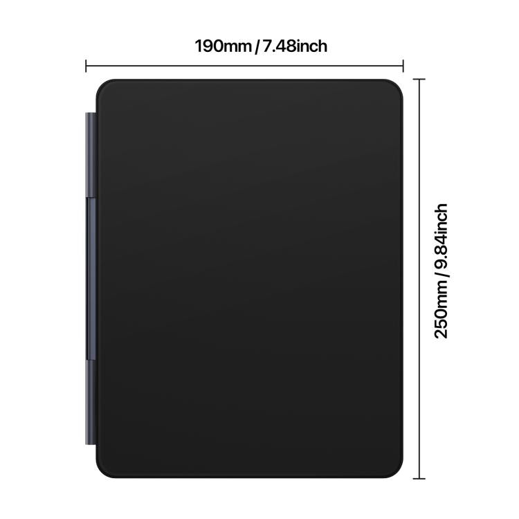 For iPad Pro 11 2024 DUX DUCIS MK Pro Series Floating Magnetic Keyboard Tablet Leather Case - Black
