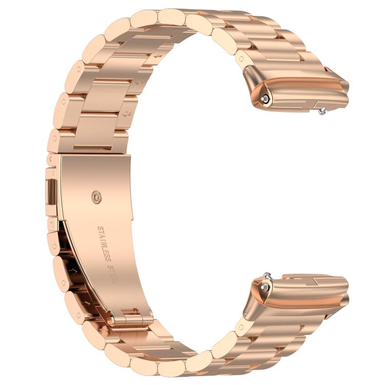 For Redmi Watch 3 xDfind Three-Bead Stainless Steel Metal Watch Band
