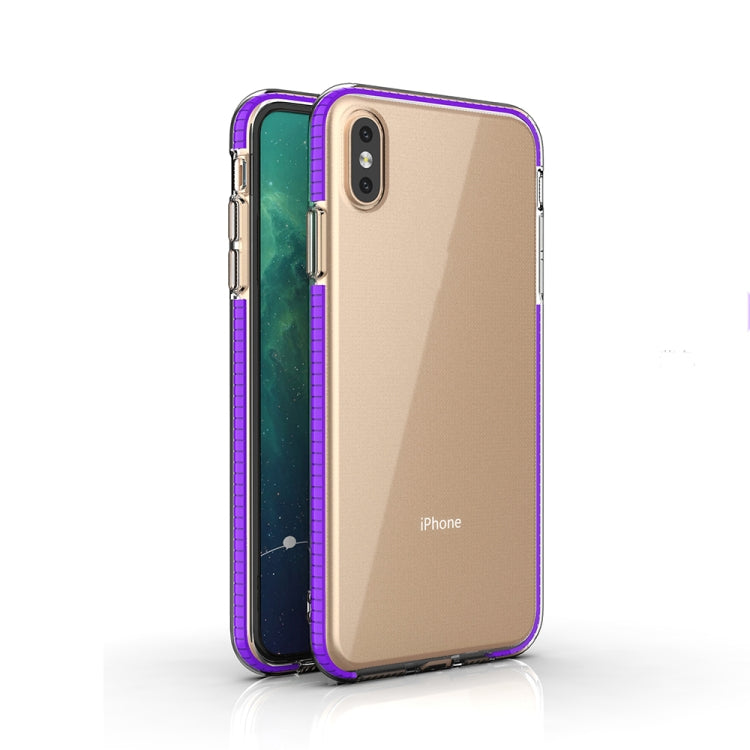 For iPhone XS Max TPU Double-color Shockproof Protective Case