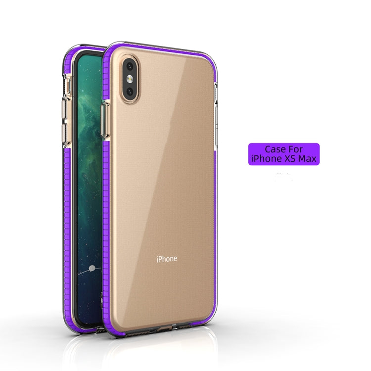 For iPhone XS Max TPU Double-color Shockproof Protective Case