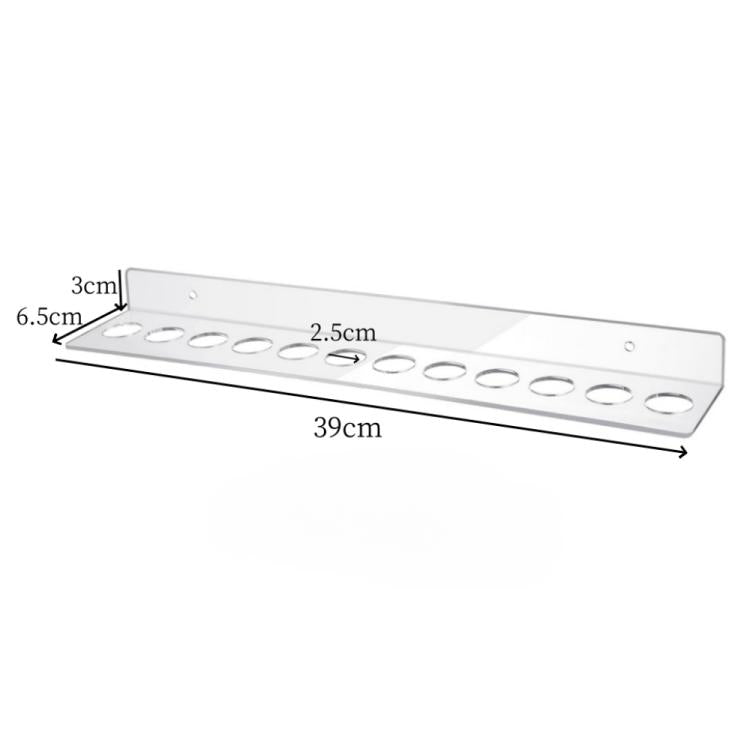 YX162 Acrylic Scissors Wall Mount Bracket - Transparent