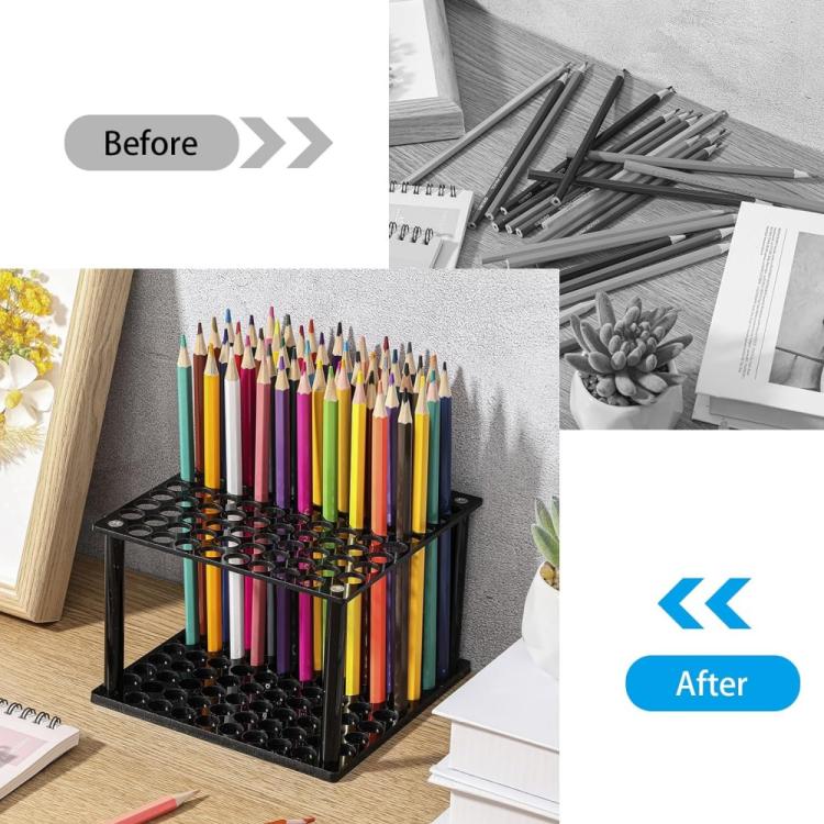 YX163 96-Hole Acrylic Paint Brush Pencils Stand