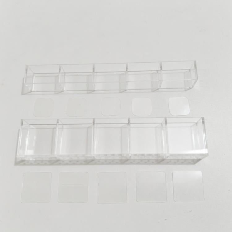 YX166 Acrylic Straw Wall Mount Bracket, with Double Sided Adhesion Stickers - Transparent