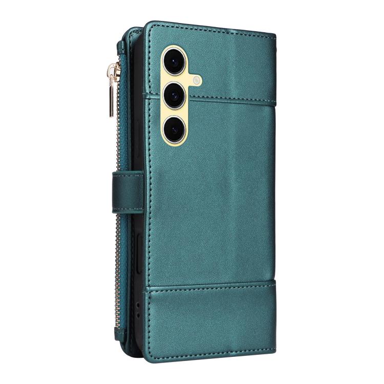 For Samsung Galaxy S23 FE 5G Crossbody Strap RFID Blocking Zipper Wallet Leather Phone Case