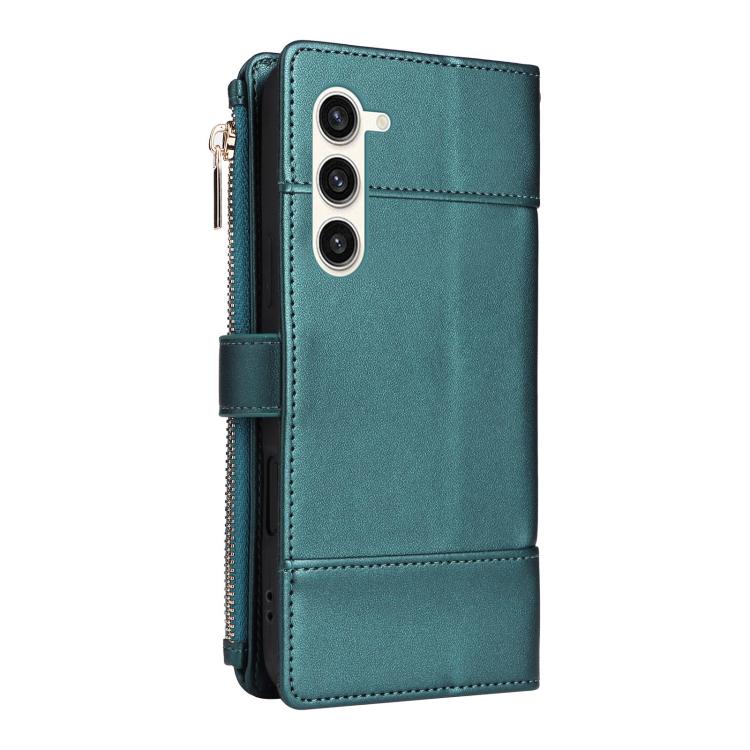 For Samsung Galaxy S23+ 5G Crossbody Strap RFID Blocking Zipper Wallet Leather Phone Case