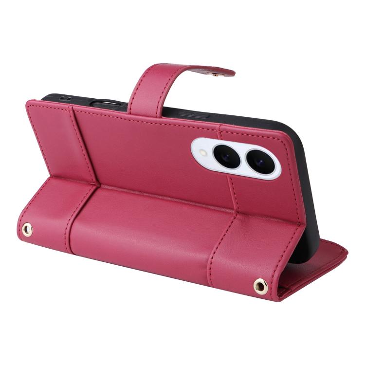 For Samsung Galaxy S25 Edge 5G Crossbody Strap RFID Blocking Zipper Wallet Leather Phone Case