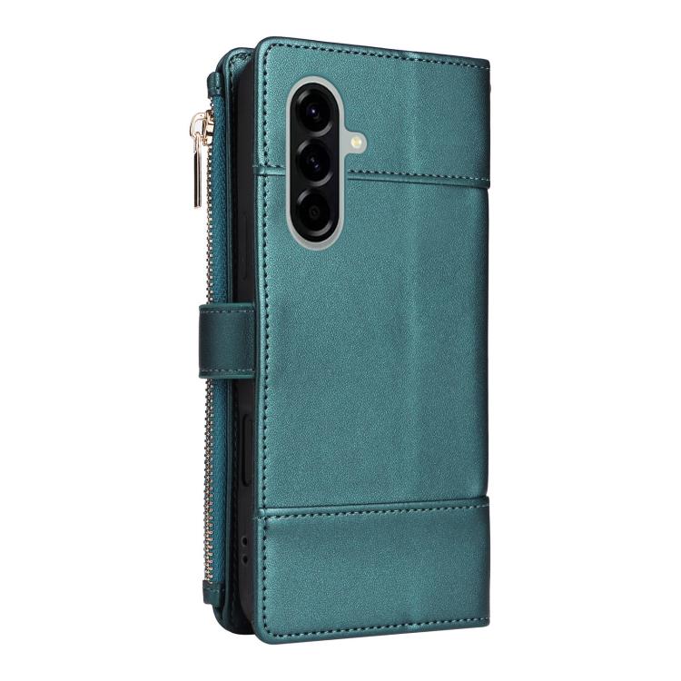 For Samsung Galaxy A56 5G Crossbody Strap RFID Blocking Zipper Wallet Leather Phone Case