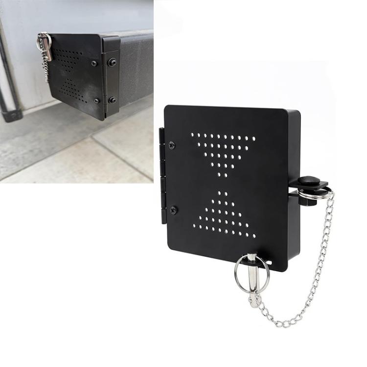 2pcs/Set RV Square Bumper Protective Cover RV Sewer Hose Cover Caps - Black