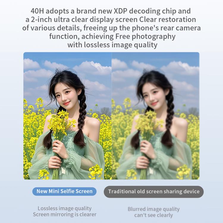 RK-X40H Mini Rear Selfie Screen Sync Sound Version