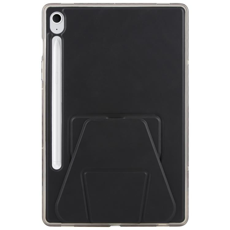 For Samsung Galaxy Tab S10 FE / S9 Folding Magnetic Holder Acrylic Leather Back Tablet Case