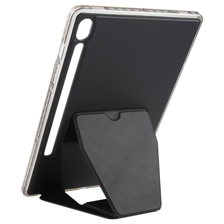 For Samsung Galaxy Tab S10 FE / S9 Folding Magnetic Holder Acrylic Leather Back Tablet Case
