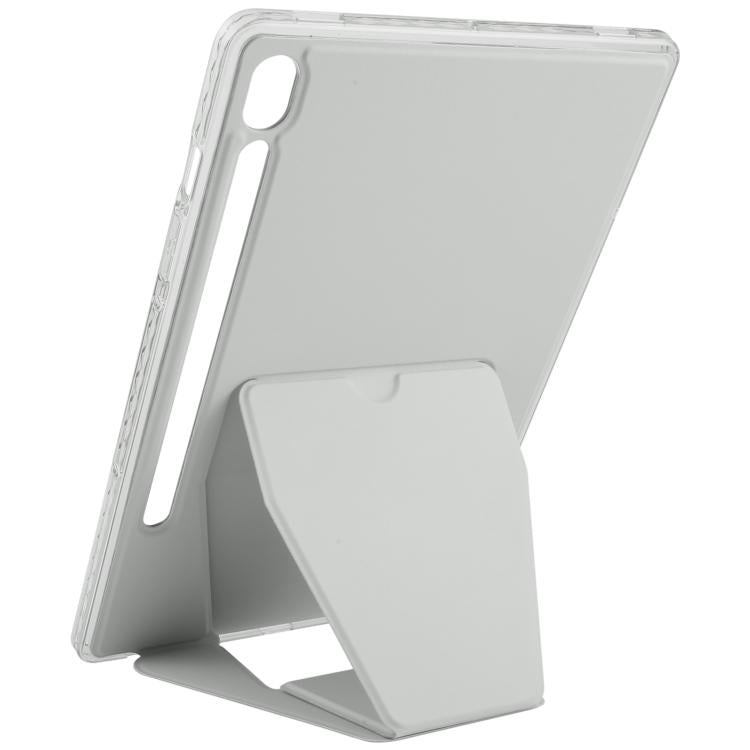 For Samsung Galaxy Tab S10 FE / S9 Folding Magnetic Holder Acrylic Leather Back Tablet Case
