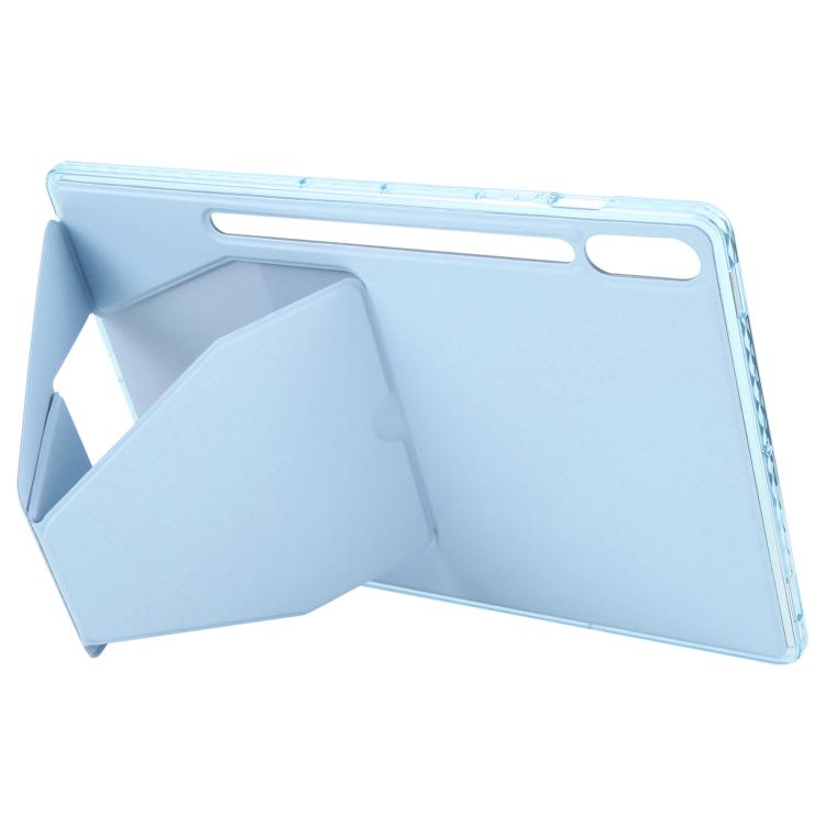 For Samsung Galaxy Tab S10+ / S9+ Folding Magnetic Holder Acrylic Leather Back Tablet Case