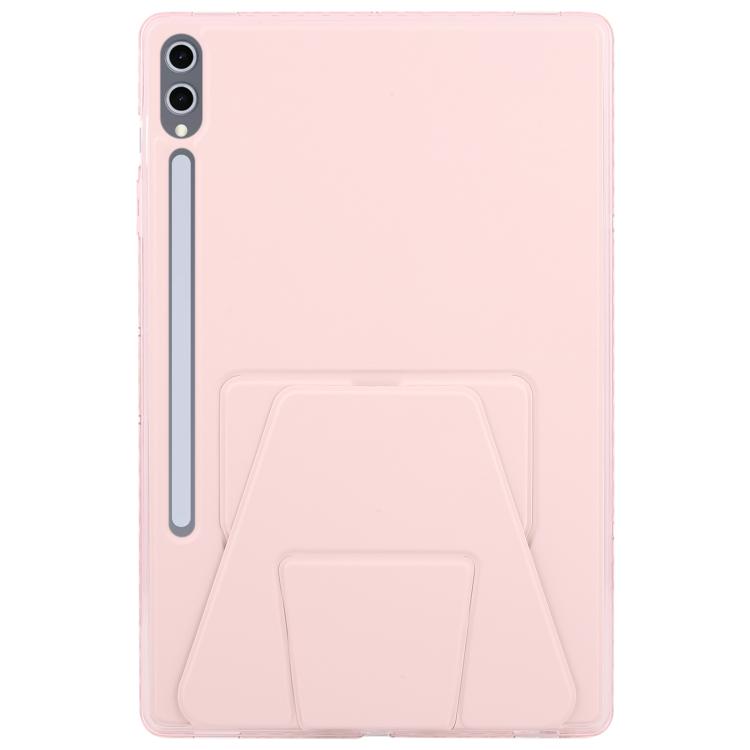 For Samsung Galaxy Tab S10+ / S9+ Folding Magnetic Holder Acrylic Leather Back Tablet Case