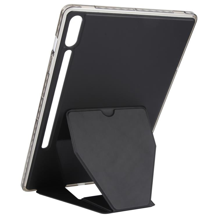 For Samsung Galaxy Tab S10+ / S9+ Folding Magnetic Holder Acrylic Leather Back Tablet Case