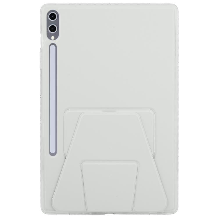 For Samsung Galaxy Tab S10+ / S9+ Folding Magnetic Holder Acrylic Leather Back Tablet Case