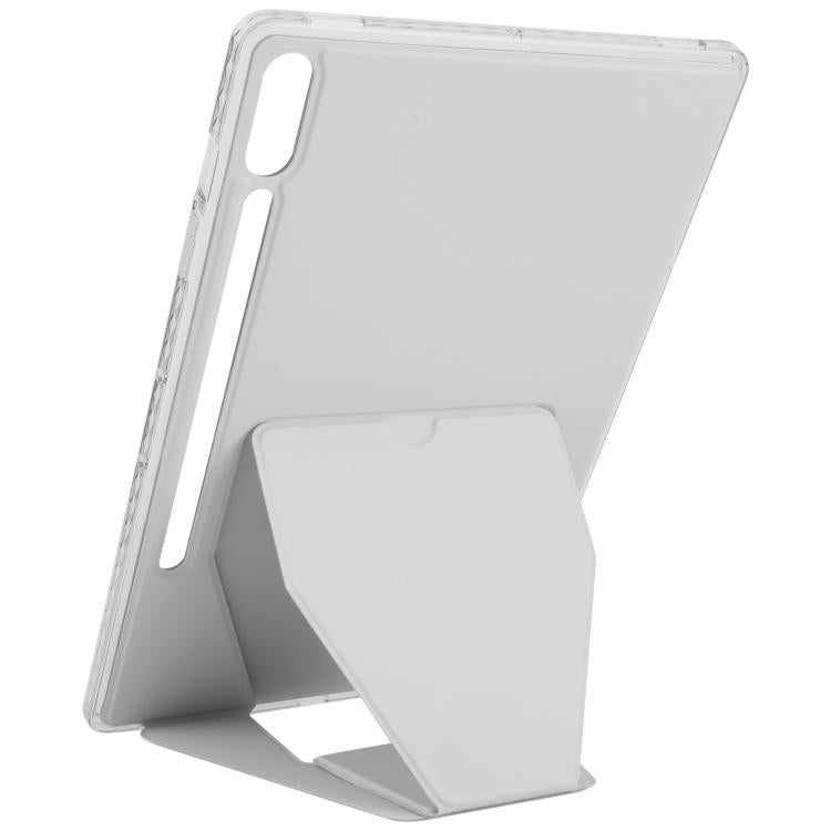 For Samsung Galaxy Tab S10+ / S9+ Folding Magnetic Holder Acrylic Leather Back Tablet Case