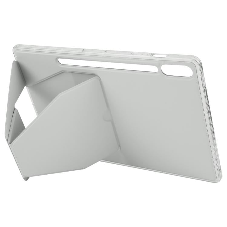 For Samsung Galaxy Tab S10+ / S9+ Folding Magnetic Holder Acrylic Leather Back Tablet Case