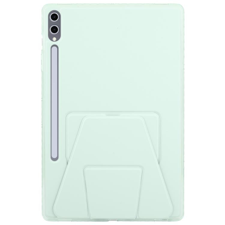 For Samsung Galaxy Tab S10+ / S9+ Folding Magnetic Holder Acrylic Leather Back Tablet Case