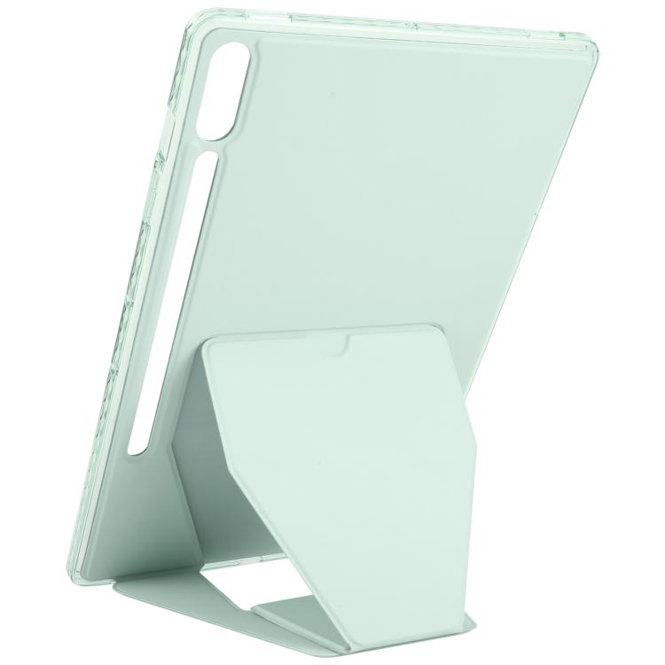For Samsung Galaxy Tab S10+ / S9+ Folding Magnetic Holder Acrylic Leather Back Tablet Case