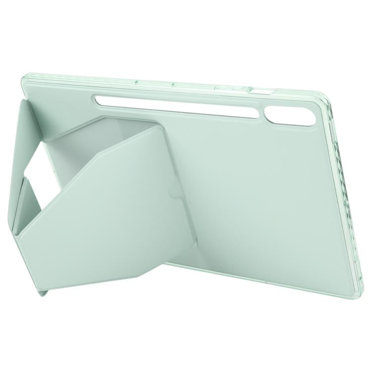 For Samsung Galaxy Tab S10+ / S9+ Folding Magnetic Holder Acrylic Leather Back Tablet Case