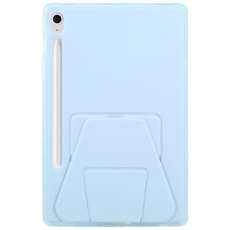 For Samsung Galaxy Tab S11 Folding Magnetic Holder Acrylic Leather Back Tablet Case