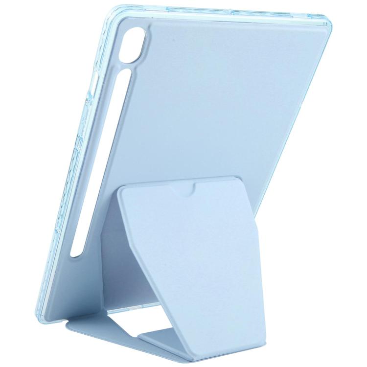For Samsung Galaxy Tab S11 Folding Magnetic Holder Acrylic Leather Back Tablet Case
