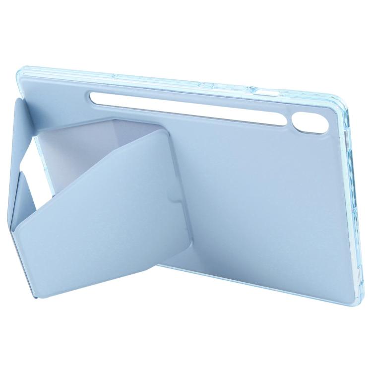 For Samsung Galaxy Tab S11 Folding Magnetic Holder Acrylic Leather Back Tablet Case