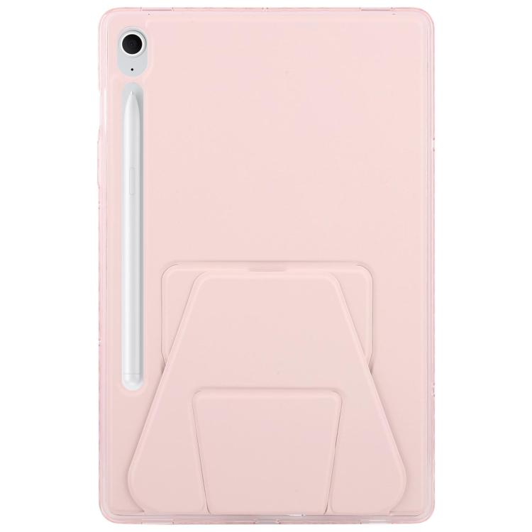 For Samsung Galaxy Tab S11 Folding Magnetic Holder Acrylic Leather Back Tablet Case