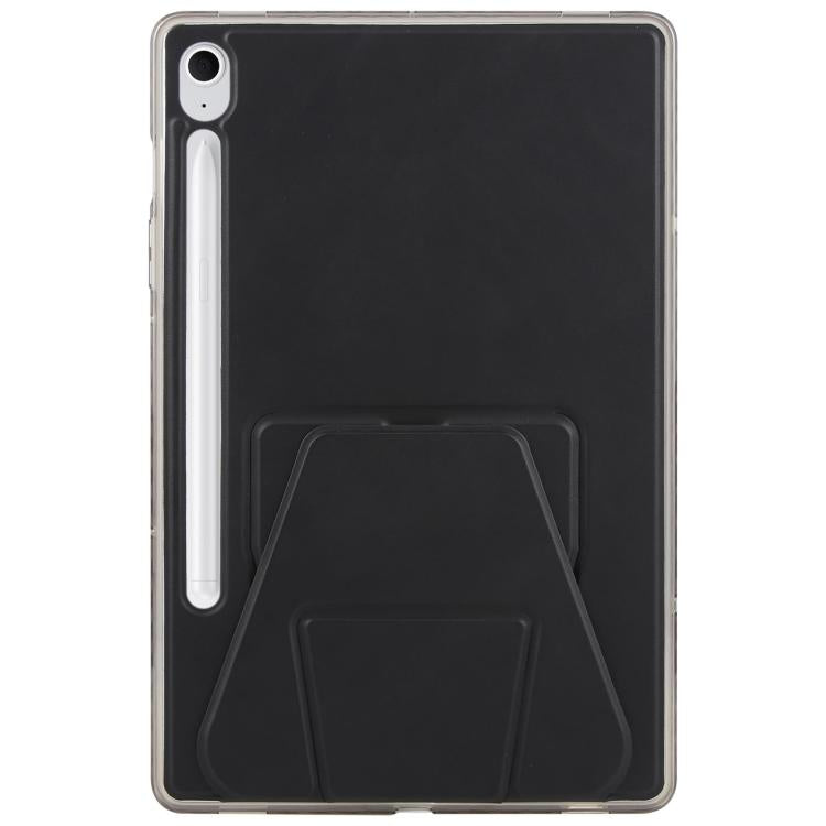 For Samsung Galaxy Tab S11 Folding Magnetic Holder Acrylic Leather Back Tablet Case