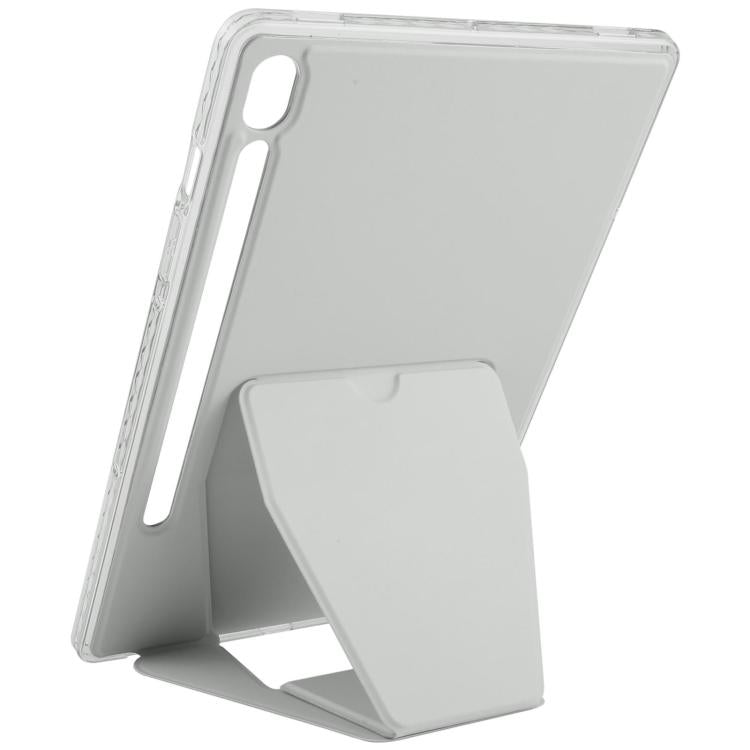 For Samsung Galaxy Tab S11 Folding Magnetic Holder Acrylic Leather Back Tablet Case