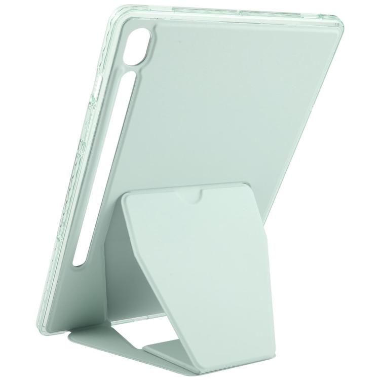 For Samsung Galaxy Tab S11 Folding Magnetic Holder Acrylic Leather Back Tablet Case