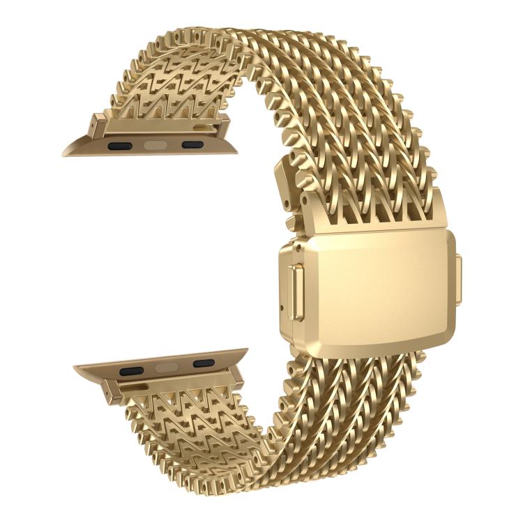 For Apple Watch 46mm / 49mm / 45mm / 44mm Mesh Magnetic Stainless Steel Watch Band