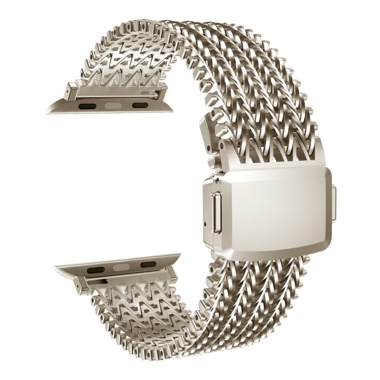 For Apple Watch 46mm / 49mm / 45mm / 44mm Mesh Magnetic Stainless Steel Watch Band