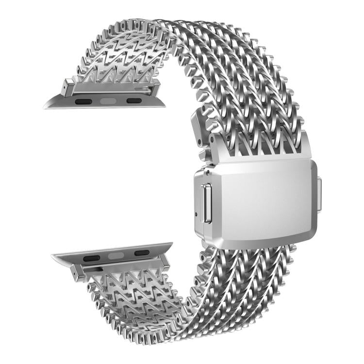 For Apple Watch 42mm / 41mm / 40mm / 38mm Mesh Magnetic Stainless Steel Watch Band