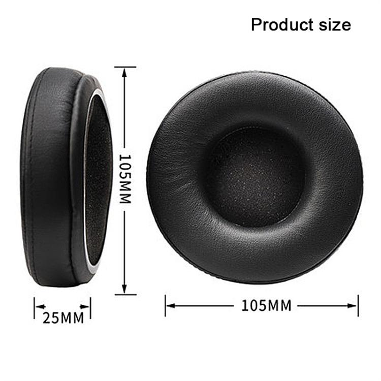 2pcs Protein Leather Splicing Thickening Replacement Earpads For AKG K240 MKII / K270 - Black