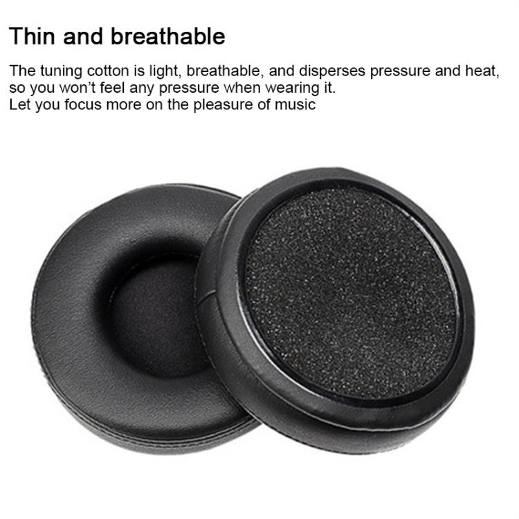 2pcs Protein Leather Splicing Thickening Replacement Earpads For AKG K240 MKII / K270 - Black