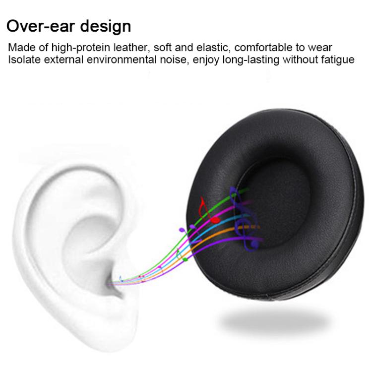 2pcs Protein Leather Splicing Thickening Replacement Earpads For AKG K240 MKII / K270 - Black